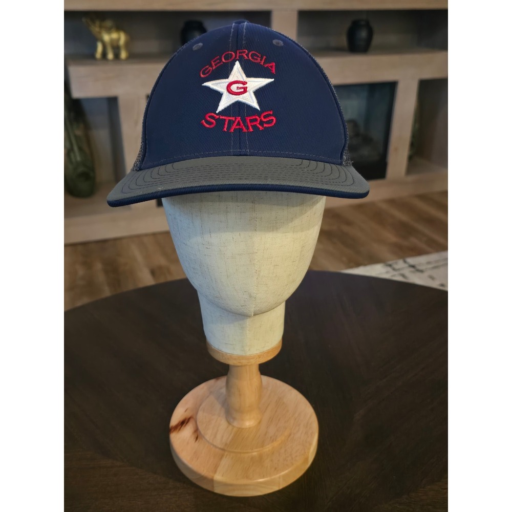 Pacific Headwear 404M Georgia Stars Trucker Hat Navy Grey Mesh Cap Mens L-XL
